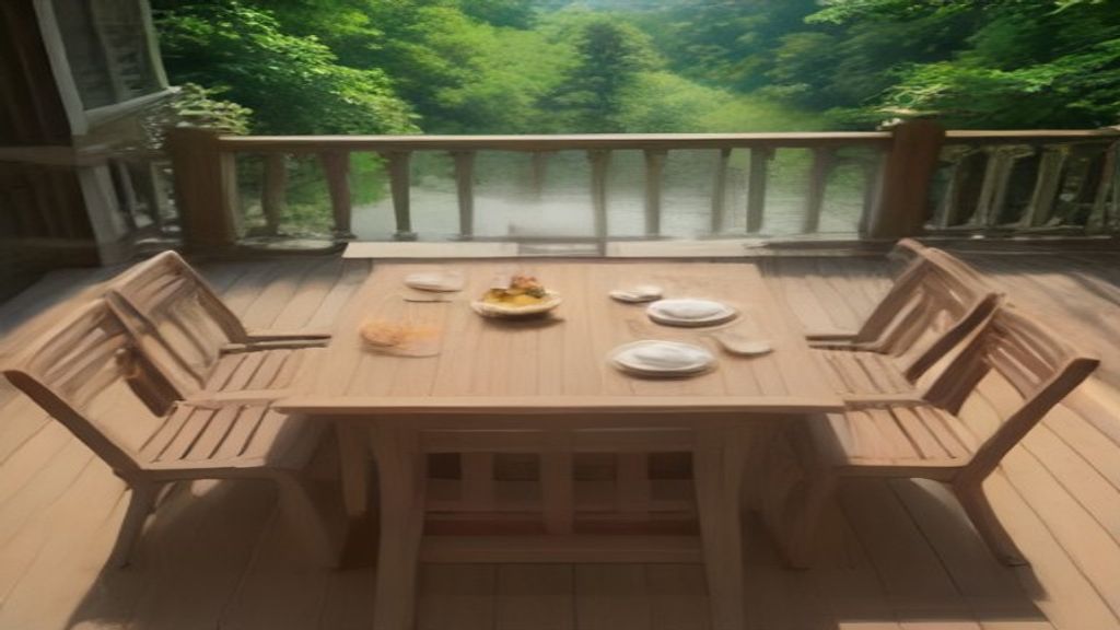 Deck Dining Set: Set Up the Table Before You Set Up the Chairs
