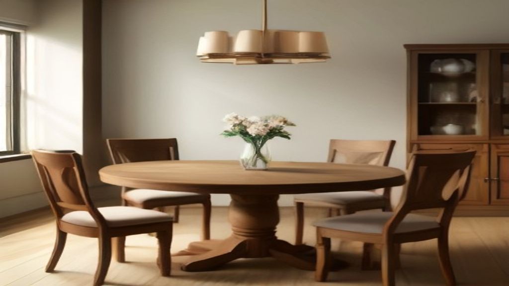 Natural Wood Round Dining Table: Measure the Circle Before You Fall for It