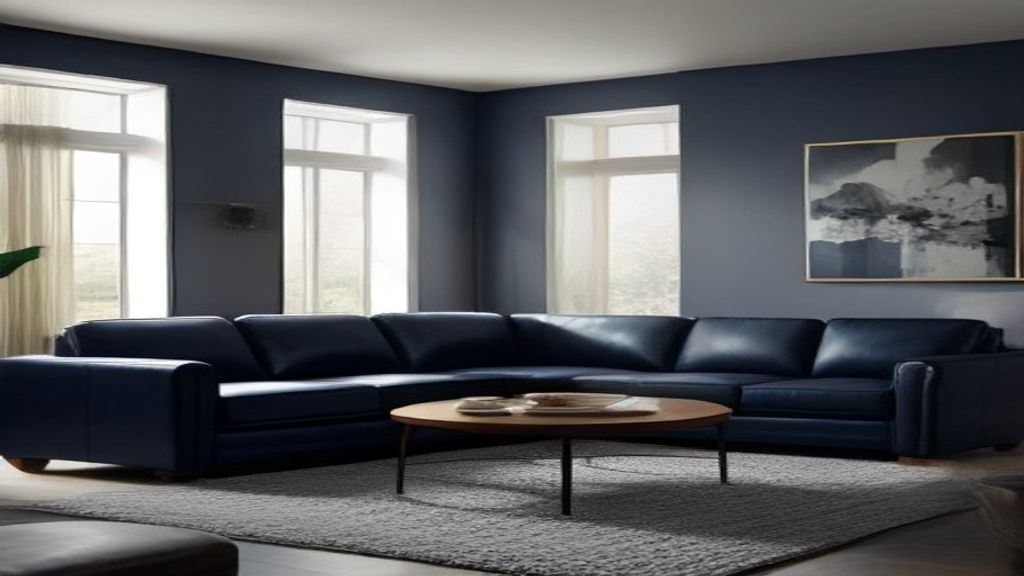 Navy Leather Sectional: One Question Before You Order