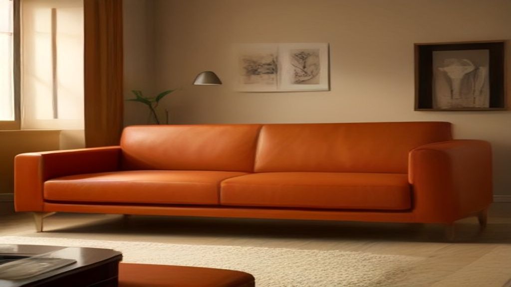 I Bought an Orange Leather Sofa. Here's What Nobody Tells You