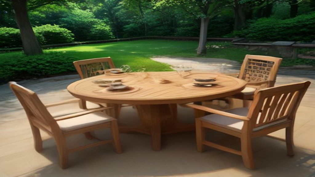 Round Wooden Garden Table — Measure This Before You Click Buy