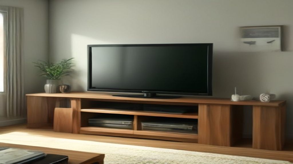 Table Top TV Stand: Why a Low Console Beats Wall-Mounting (and the Mess I Made)