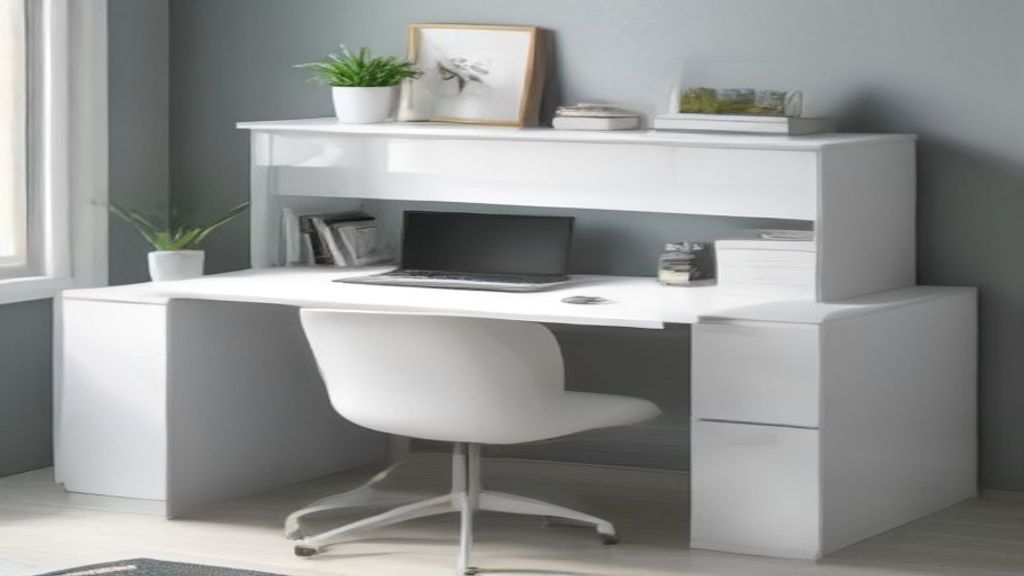 White gloss desk with drawers: what $400 vs $40 actually gets you